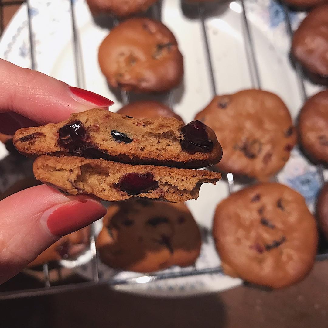 【烘焙小笔记】网红日东奶茶蔓越莓饼干（无黄油）🍪的做法