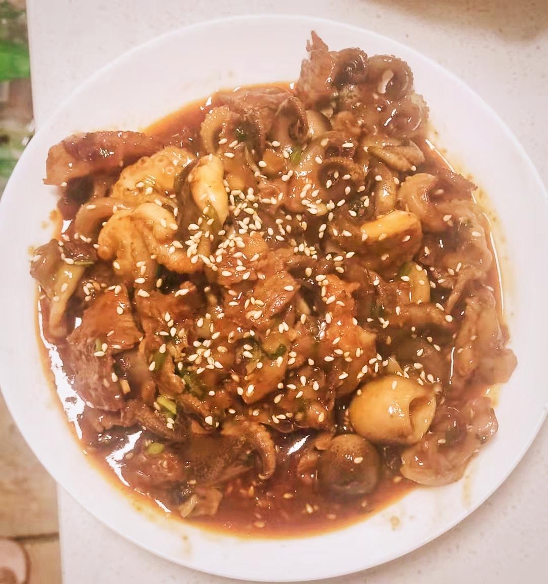蒜蓉酱爆八爪(超简)