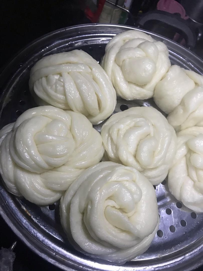 花卷 一次发酵松软好吃 造型简单 最近花卷馒头当道的
