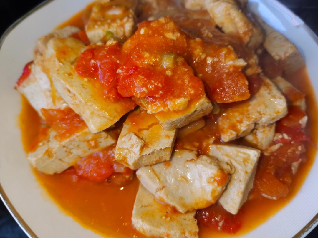 简单的番茄炒豆腐