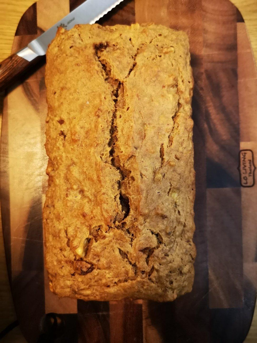 100%全谷物香蕉快手面包丨健康·烘焙