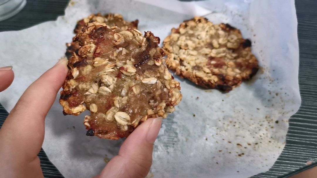 无油无糖，低脂饱腹，香蕉燕麦饼