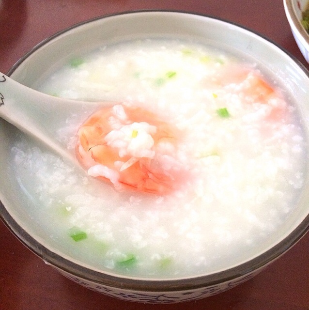611_夭做的干贝鲜虾粥