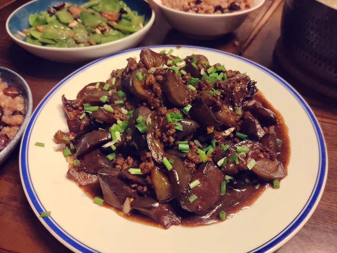 家常版肉沫茄子不油炸