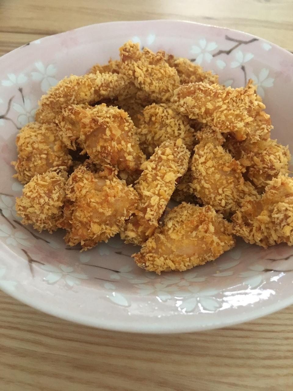 烤箱版劲爆鸡米花，非油炸