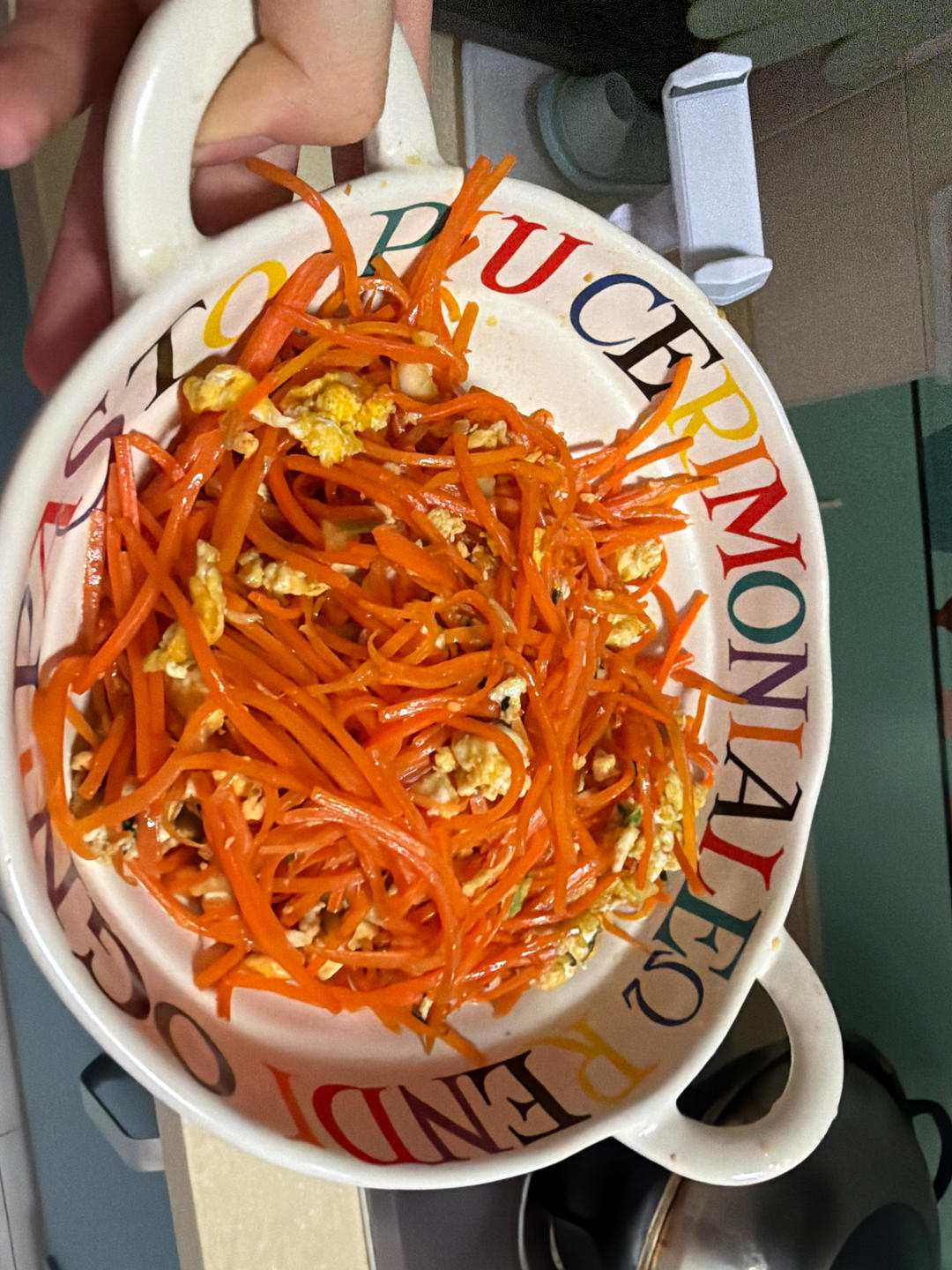 胡萝卜炒鸡蛋