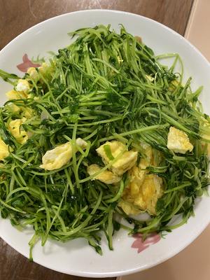 自制豌豆松柳芽菜的做法 步骤11