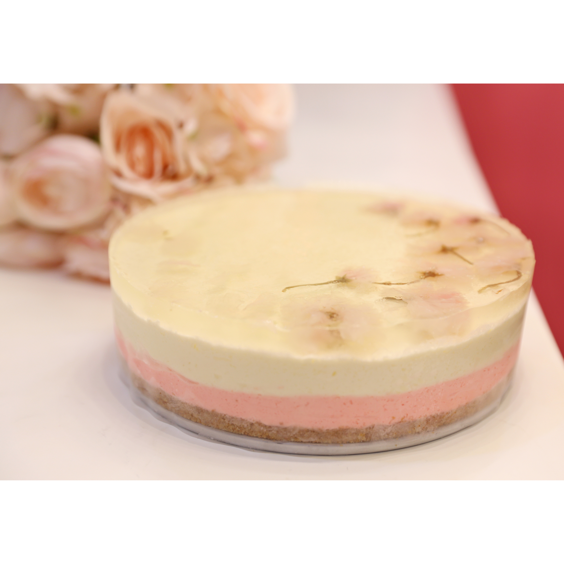 樱花渐变慕斯蛋糕（6寸）