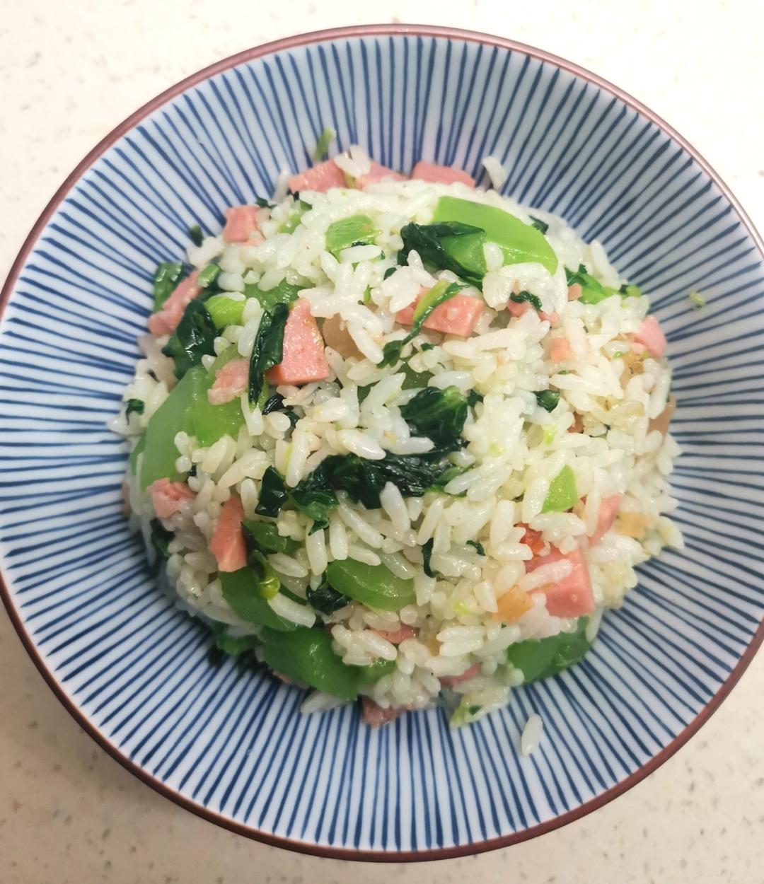 莴笋版菜饭,香！的做法