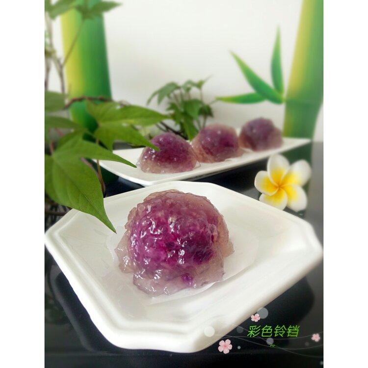 水晶紫薯丸子