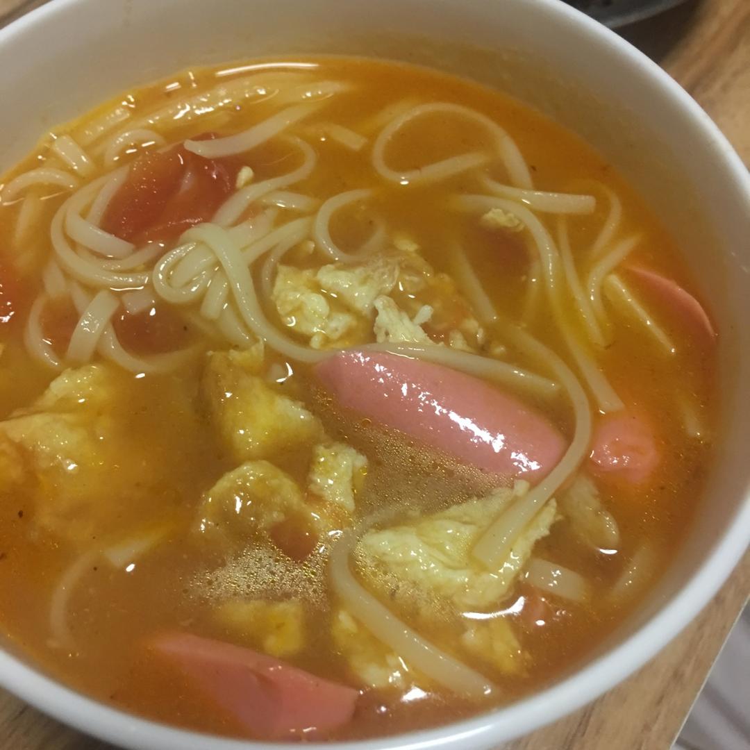 超级入味好吃的番茄鸡蛋面