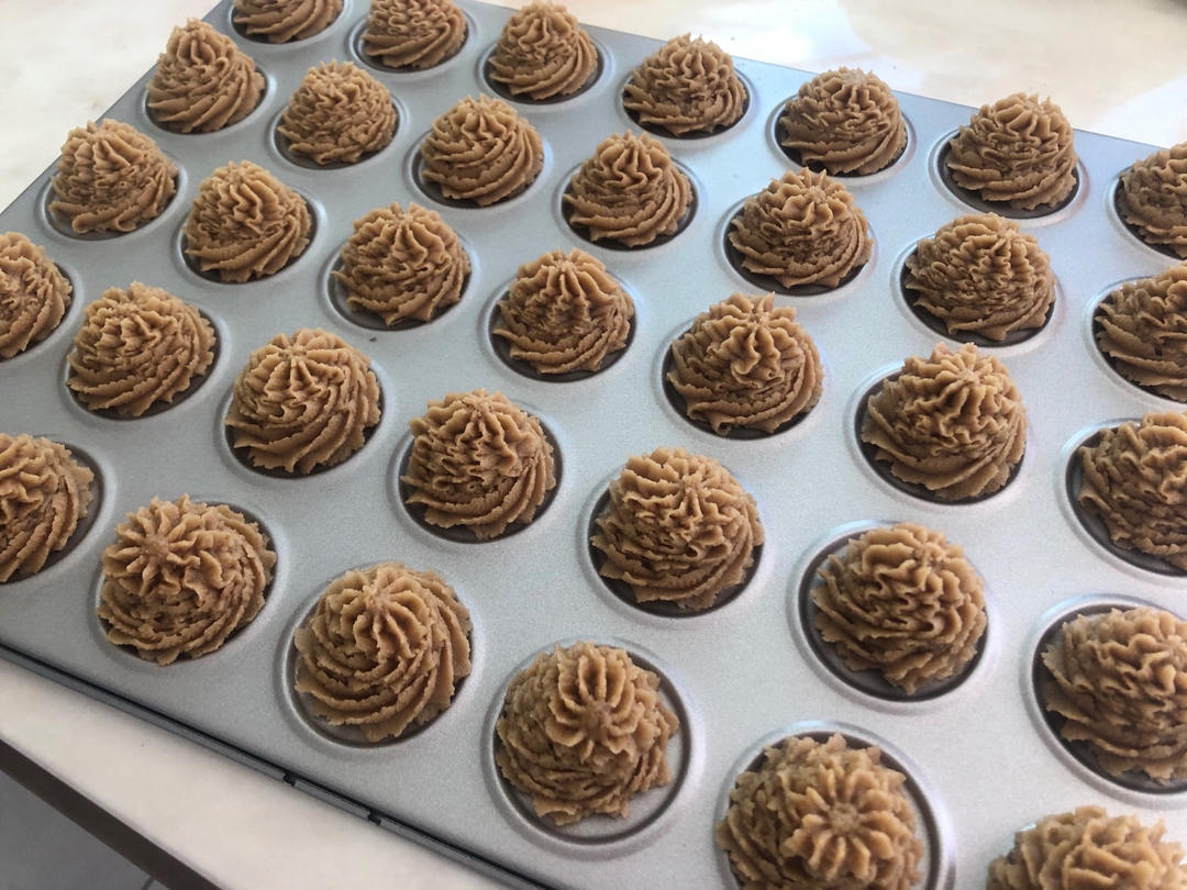 (珍妮曲奇+网红曲奇)咖啡小花配方/烘焙视频饼干篇2