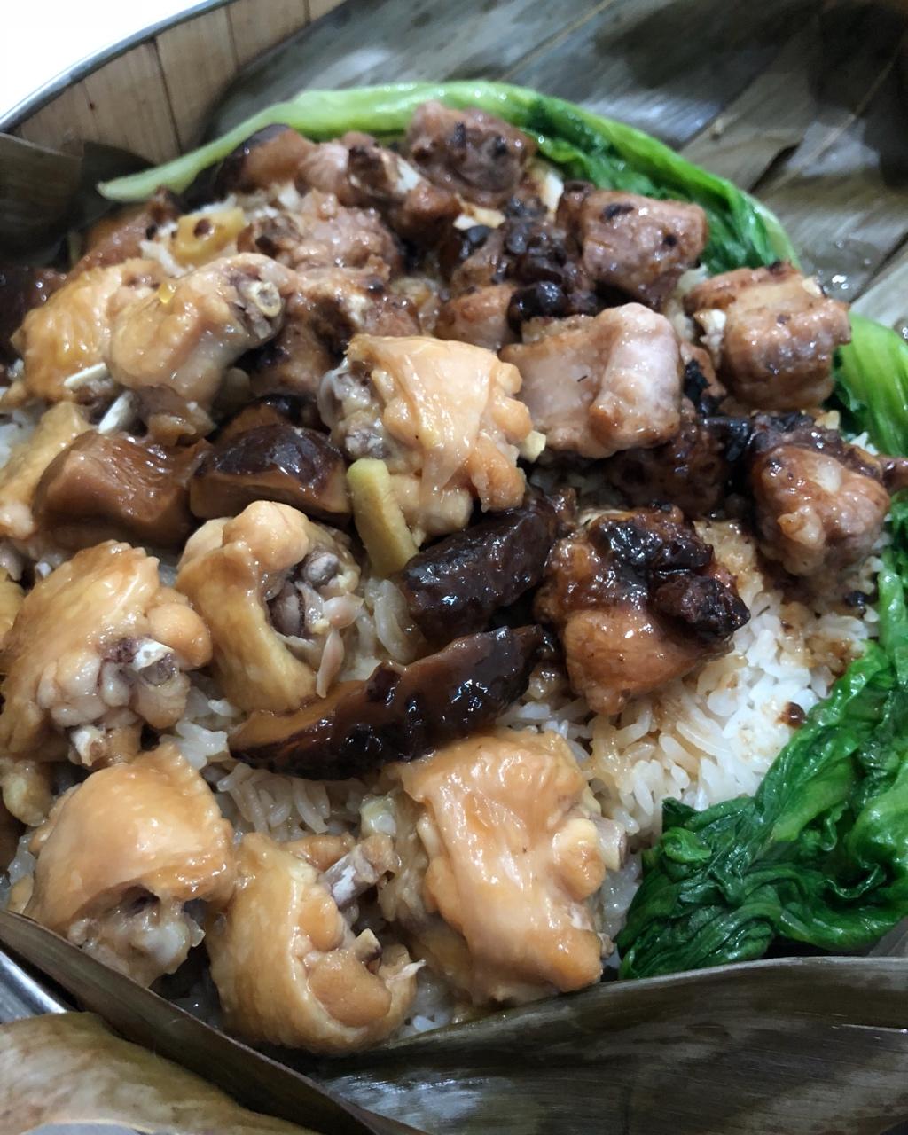 brandy小静做的笼仔荷叶蒸饭