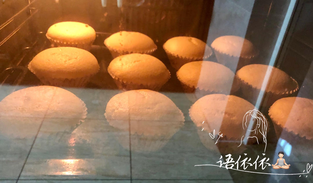 纸杯蛋糕 8寸戚风蛋糕的量