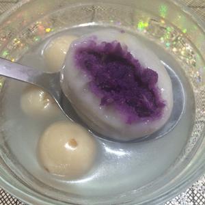紫薯汤圆VS花生酱小汤圆的做法 步骤6