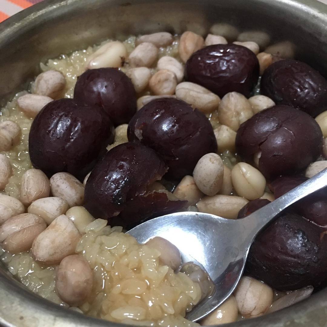 红枣红豆花生甜糯米饭(电饭煲版甑糕)