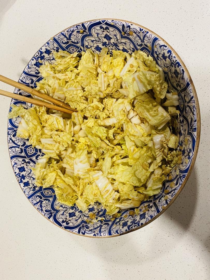 清口开胃的白菜拌粉丝
