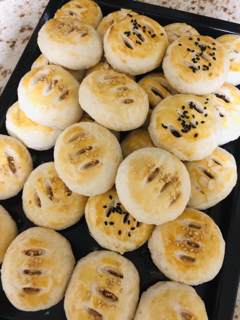 酥皮绿豆饼   酥得掉渣渣