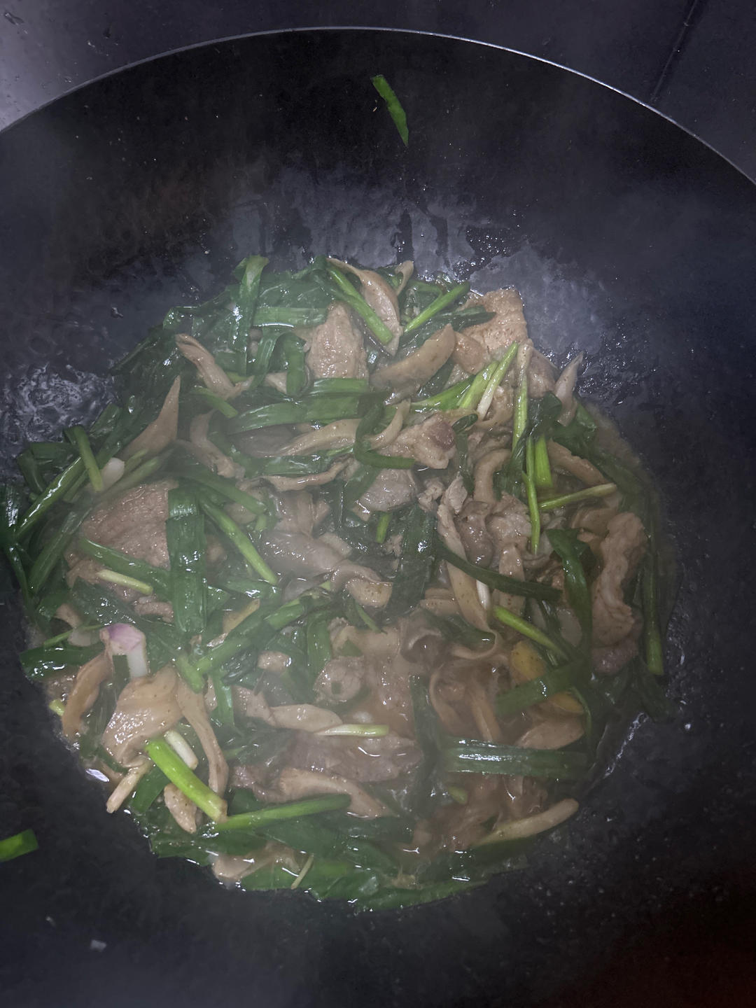 平菇炒肉片
