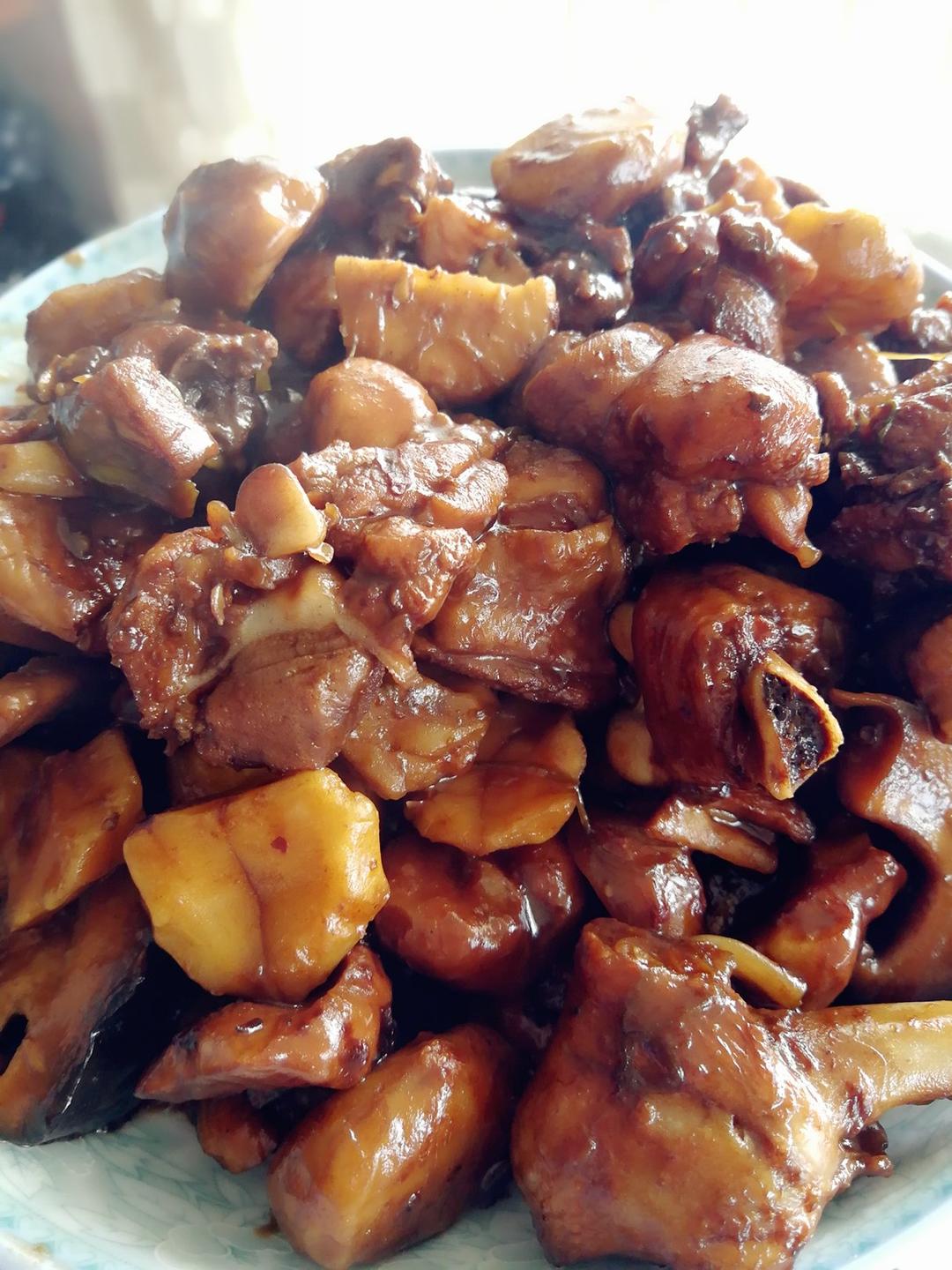【栗子烧鸡】鸡肉都给你吃，栗子归我~