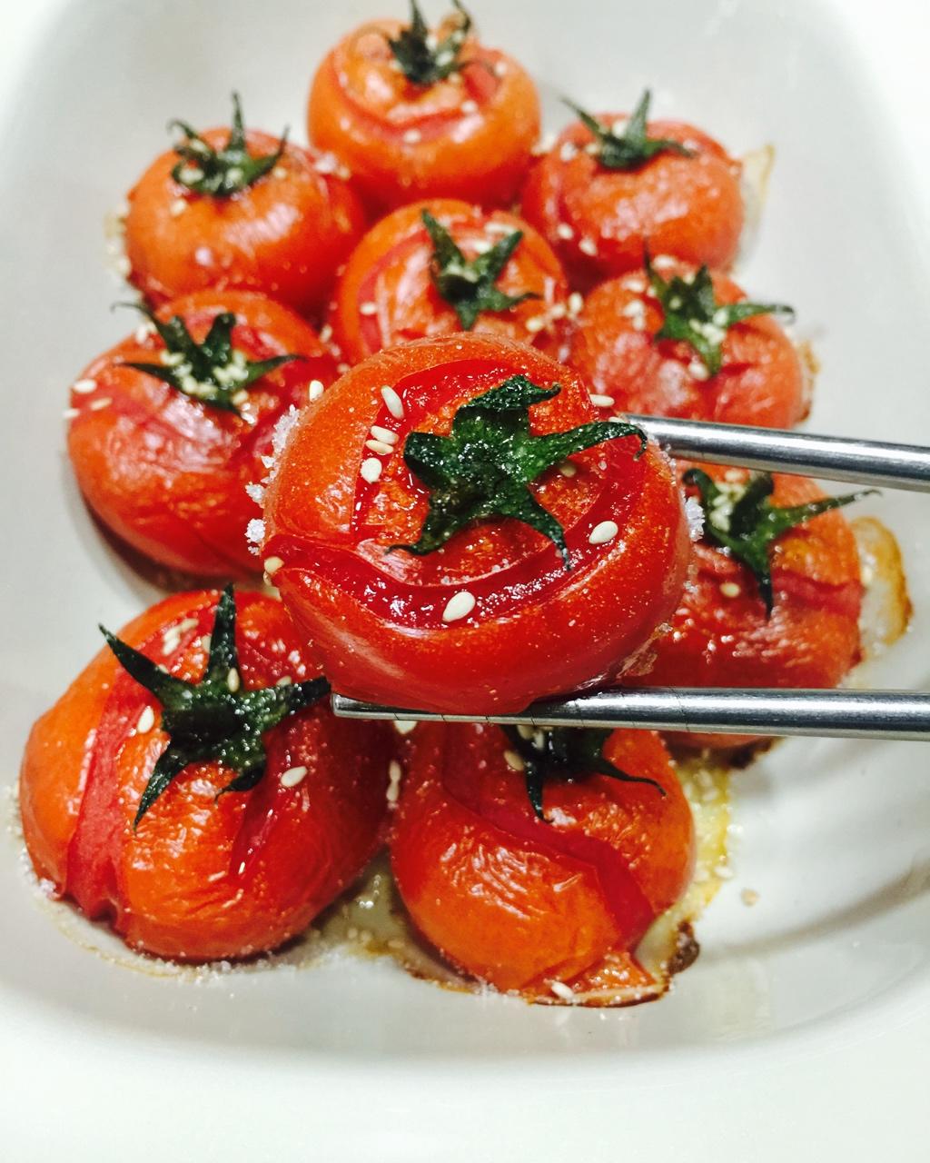 娜娜7707做的烤番茄