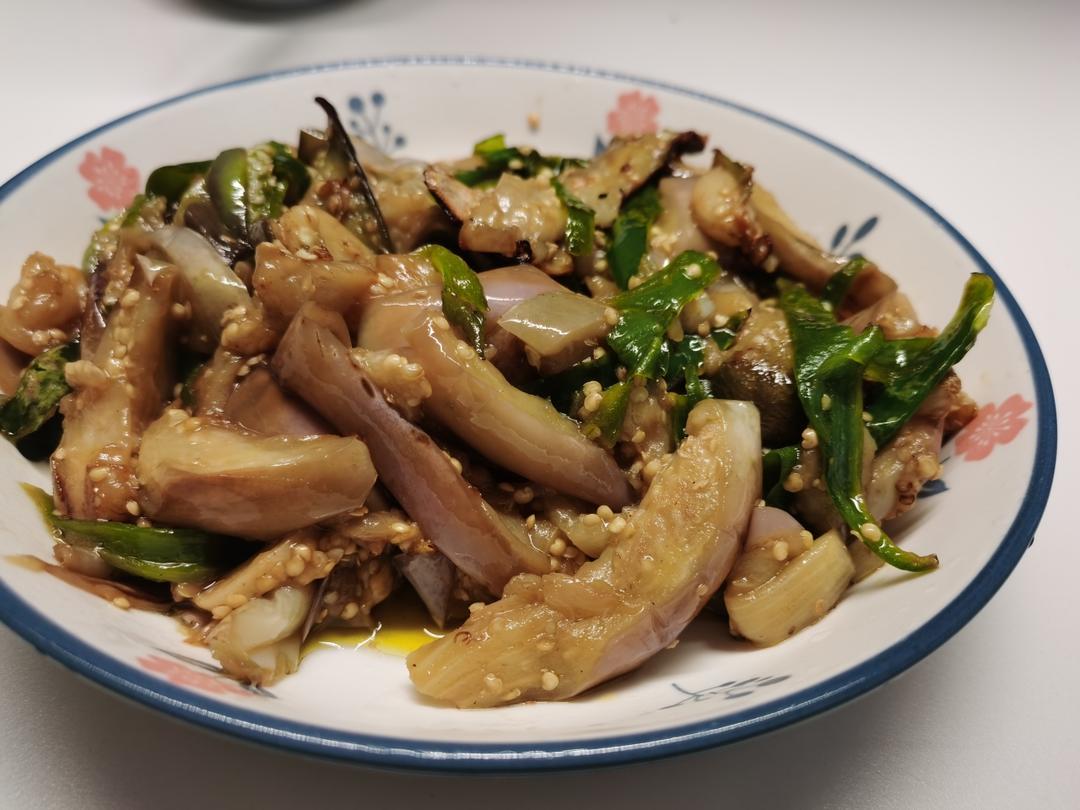 青椒炒茄子