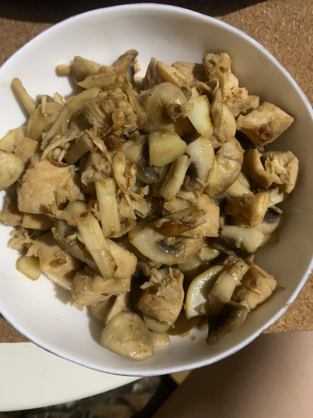 口蘑鸡胸肉