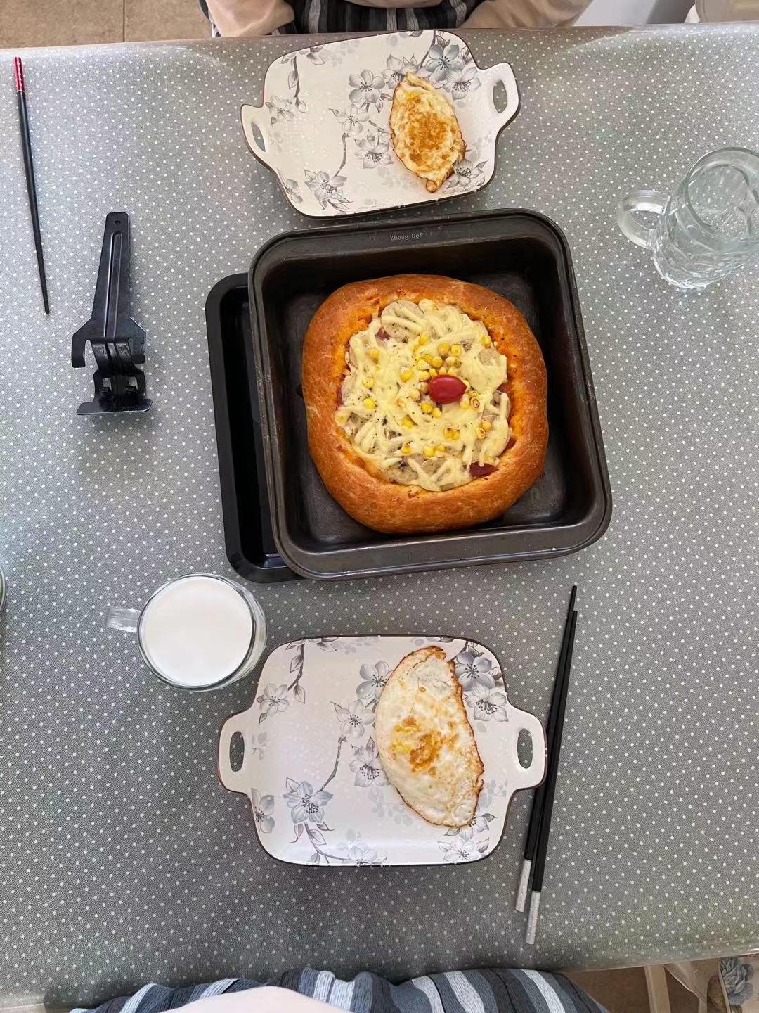 香蕉培根芝士披萨