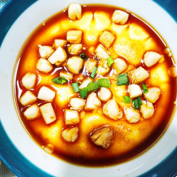 爽滑入口，没有渣的--瑶柱芙蓉蛋羹