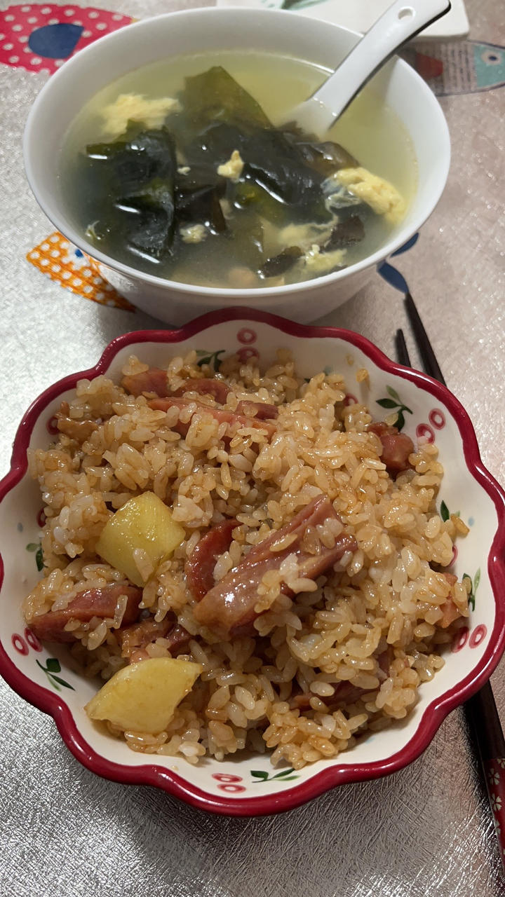 土豆腊味饭