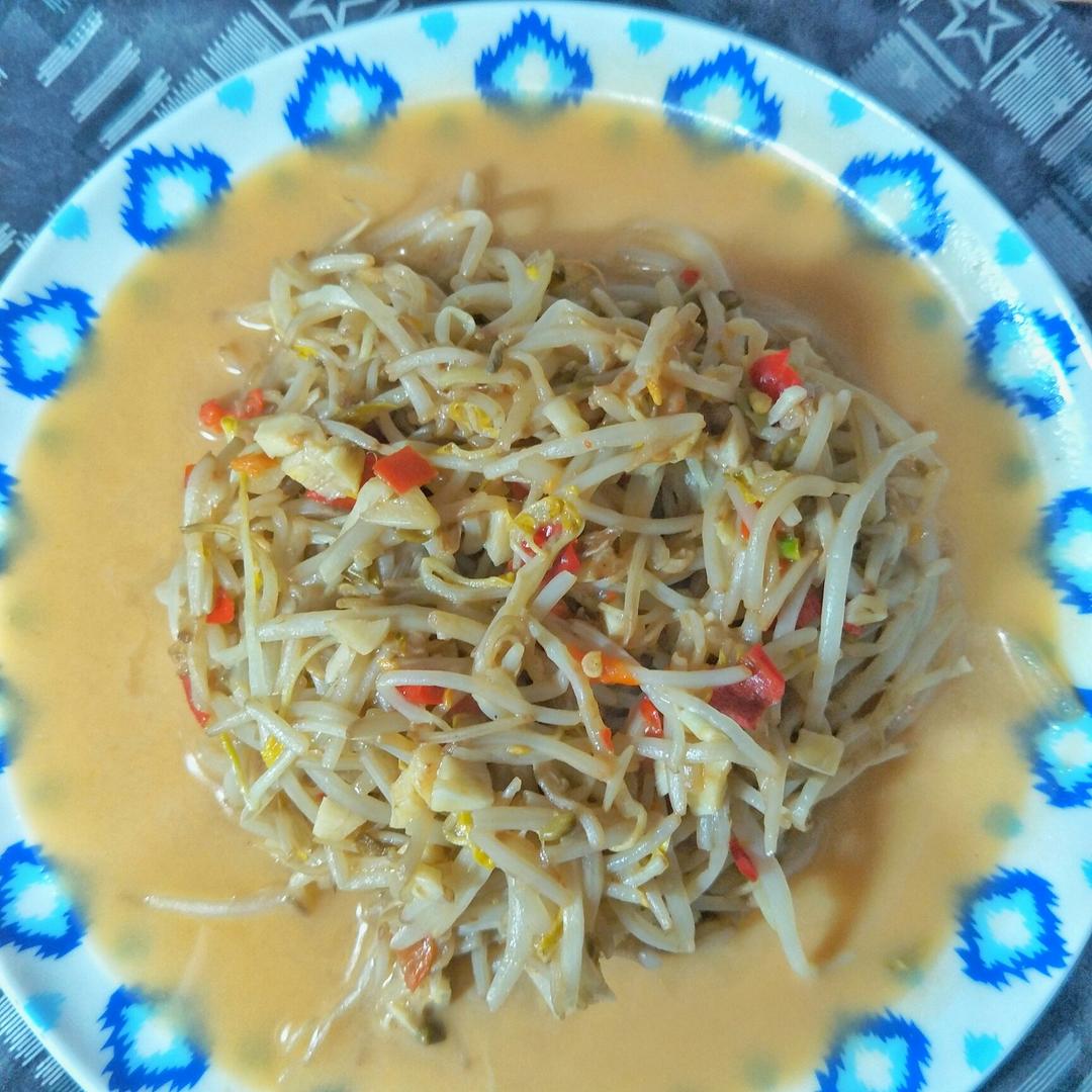 素炒豆芽