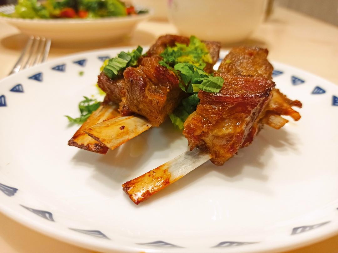 家庭烤箱烤羊排