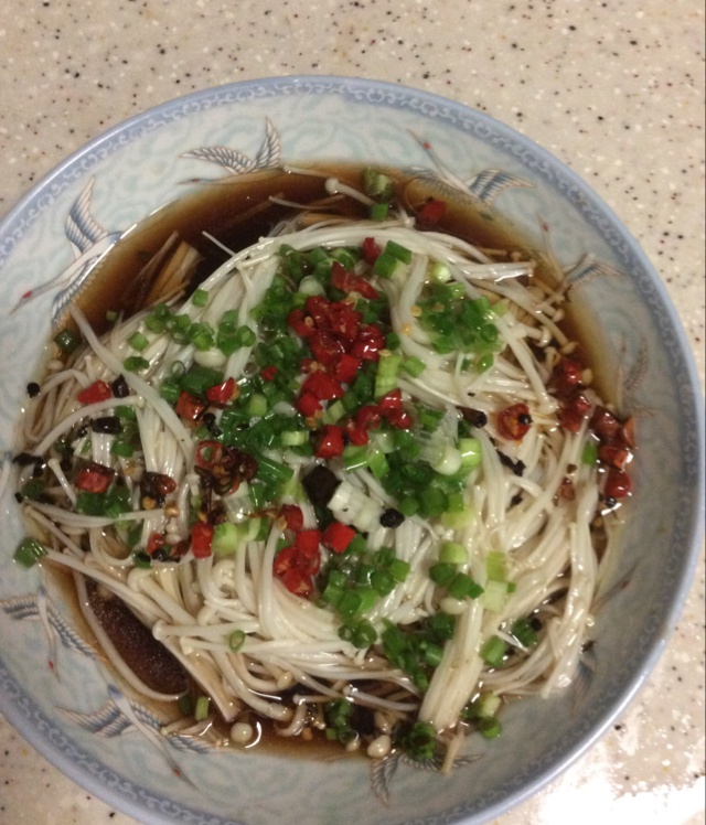 白灼金针菇