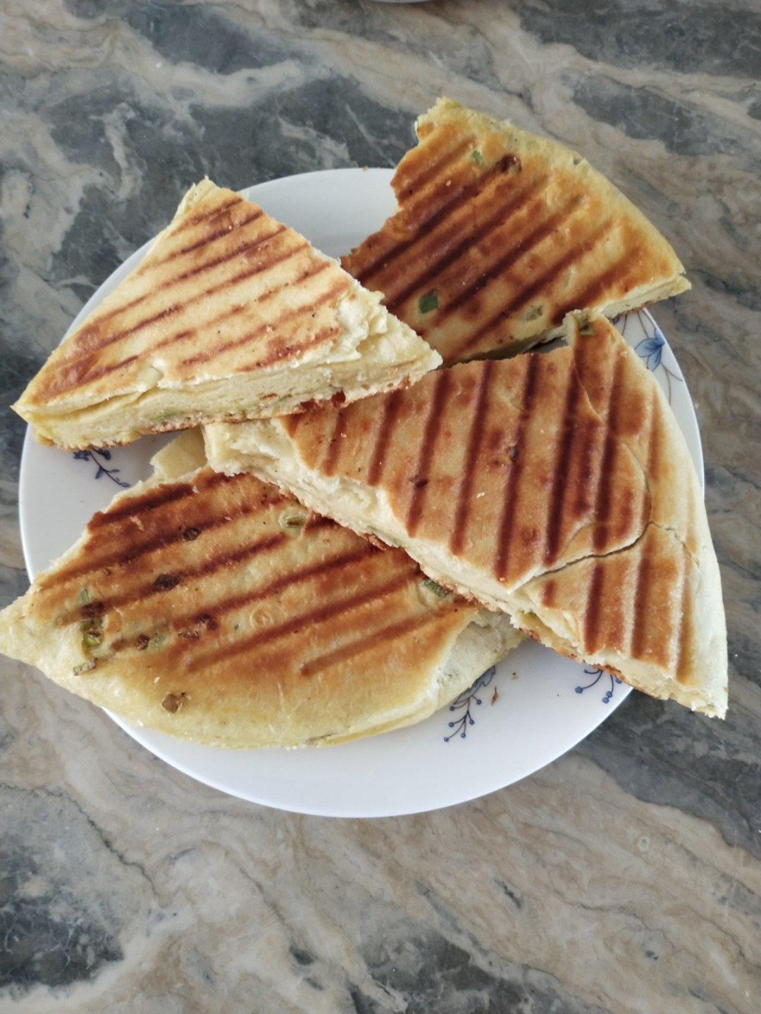 发面葱油千层饼