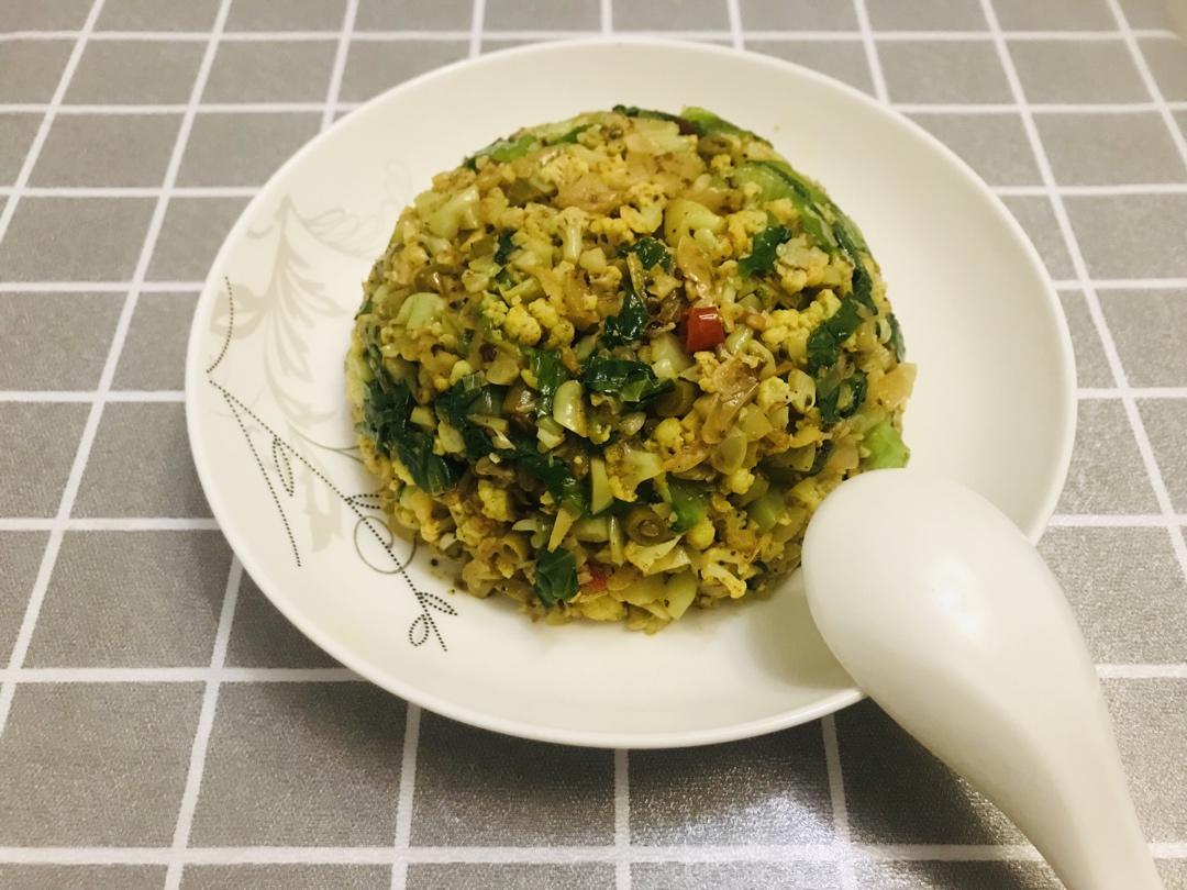生酮友好【懒人版五花肉蛋炒“饭”】（花菜米）