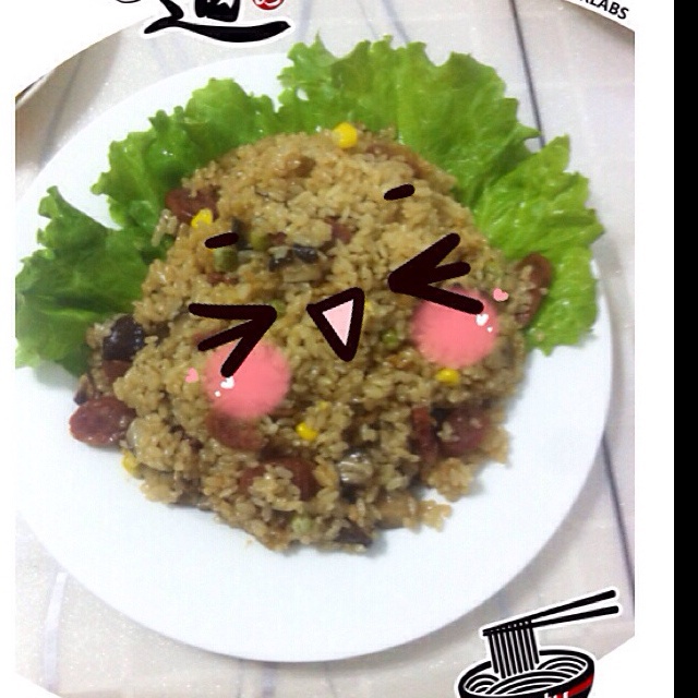 香菇腊肠焖饭