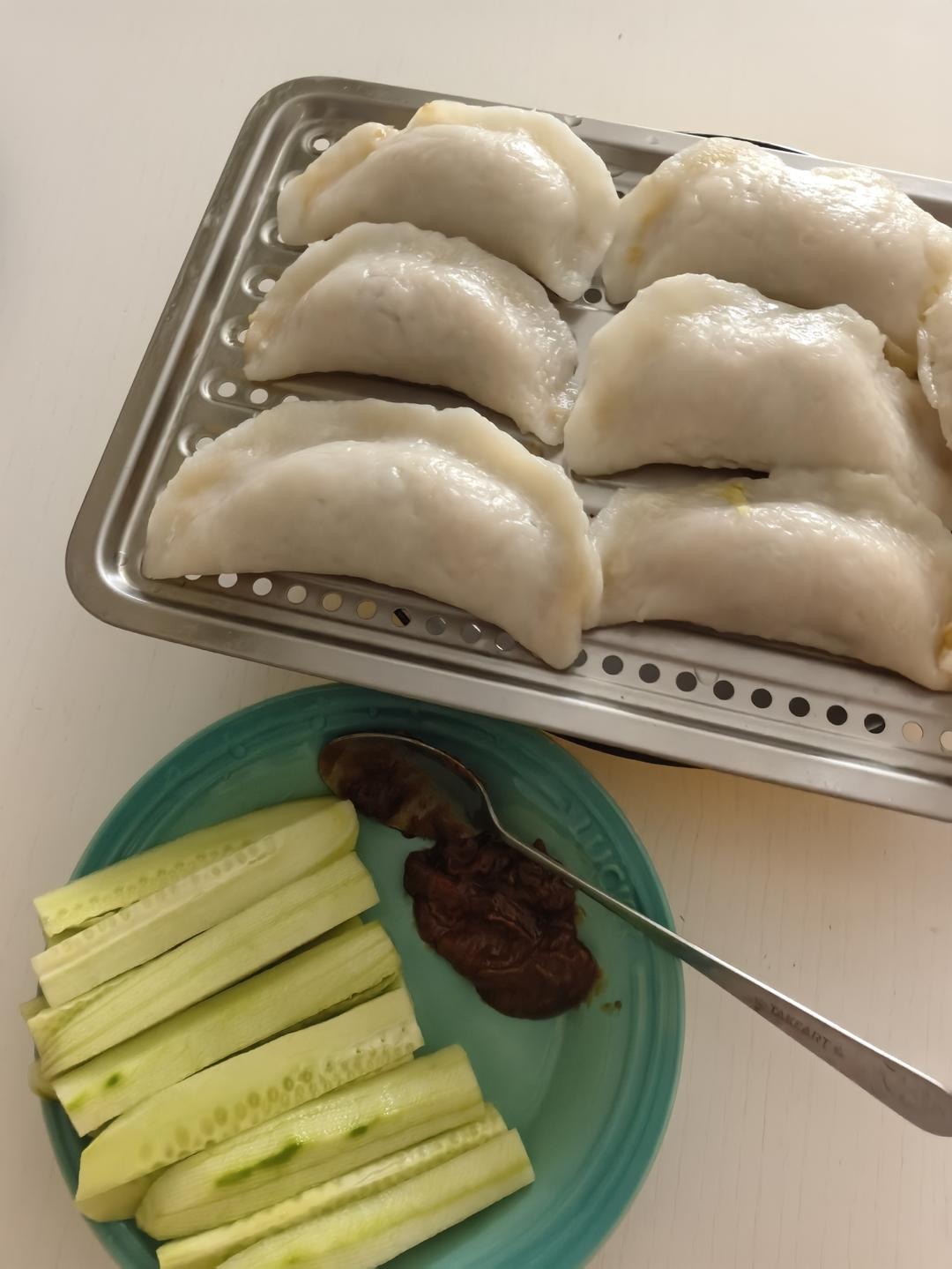朝鲜族特色美食  【大米粉饺子】辣白菜五花肉馅