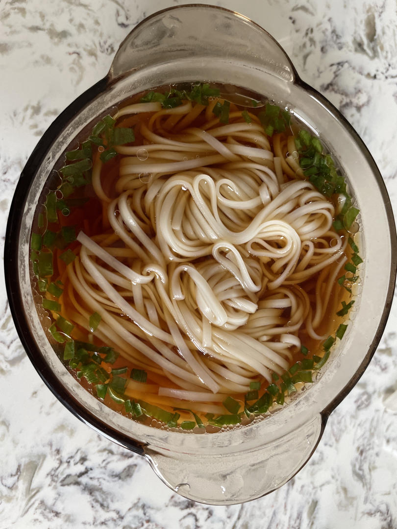 快手早餐-酱汤面，汤都喝光