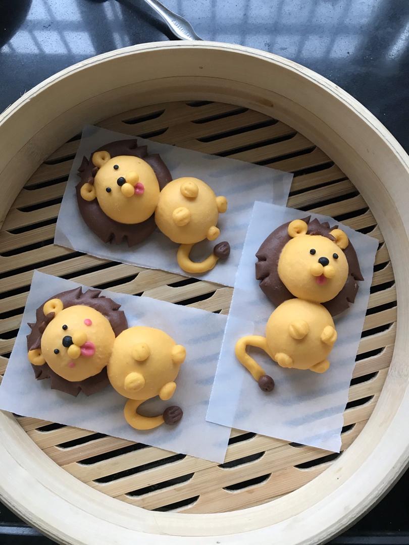 可爱造型馒头 胖嘟嘟小狮子
