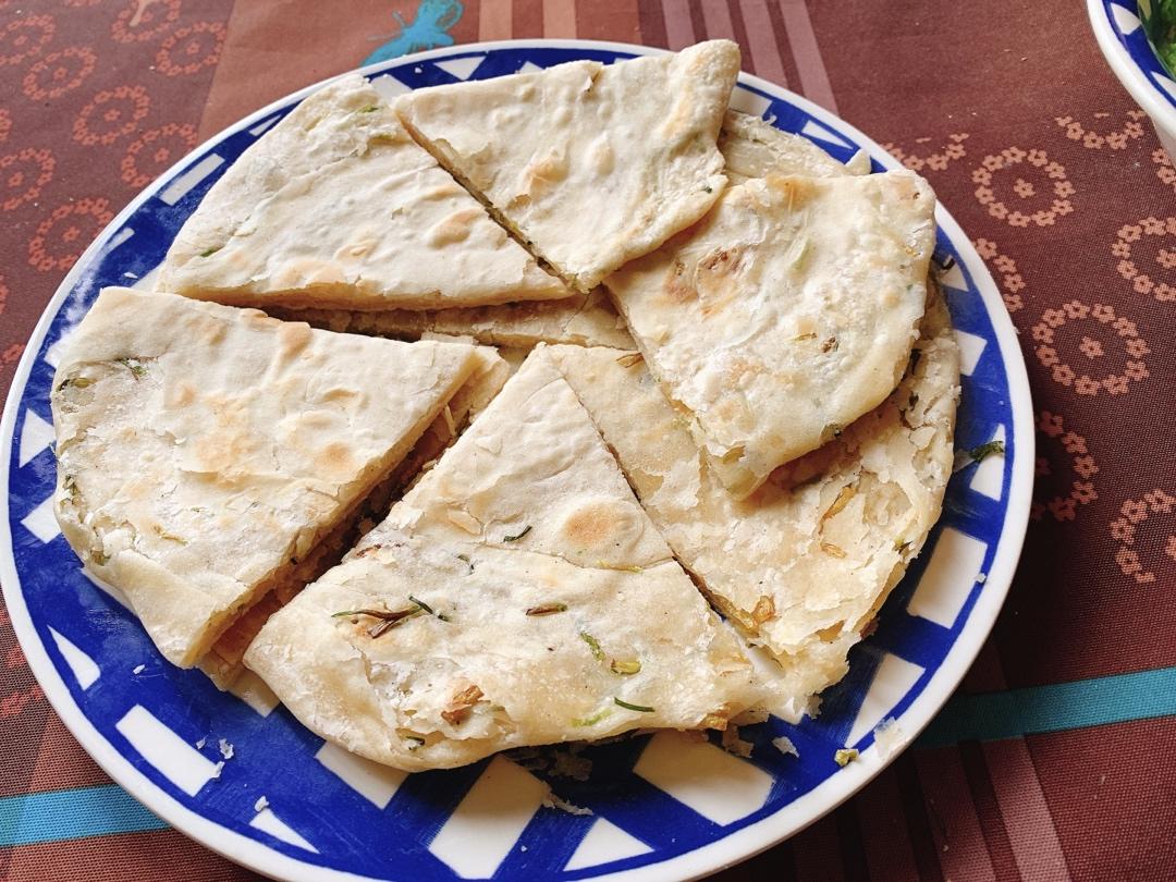 层薄如纸外酥内软的手抓饼&葱油饼