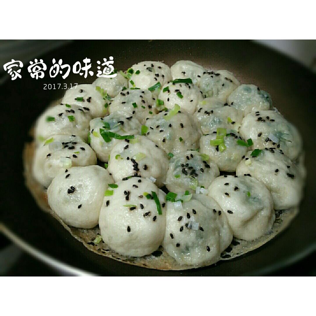 芝麻香葱虾仁生煎包