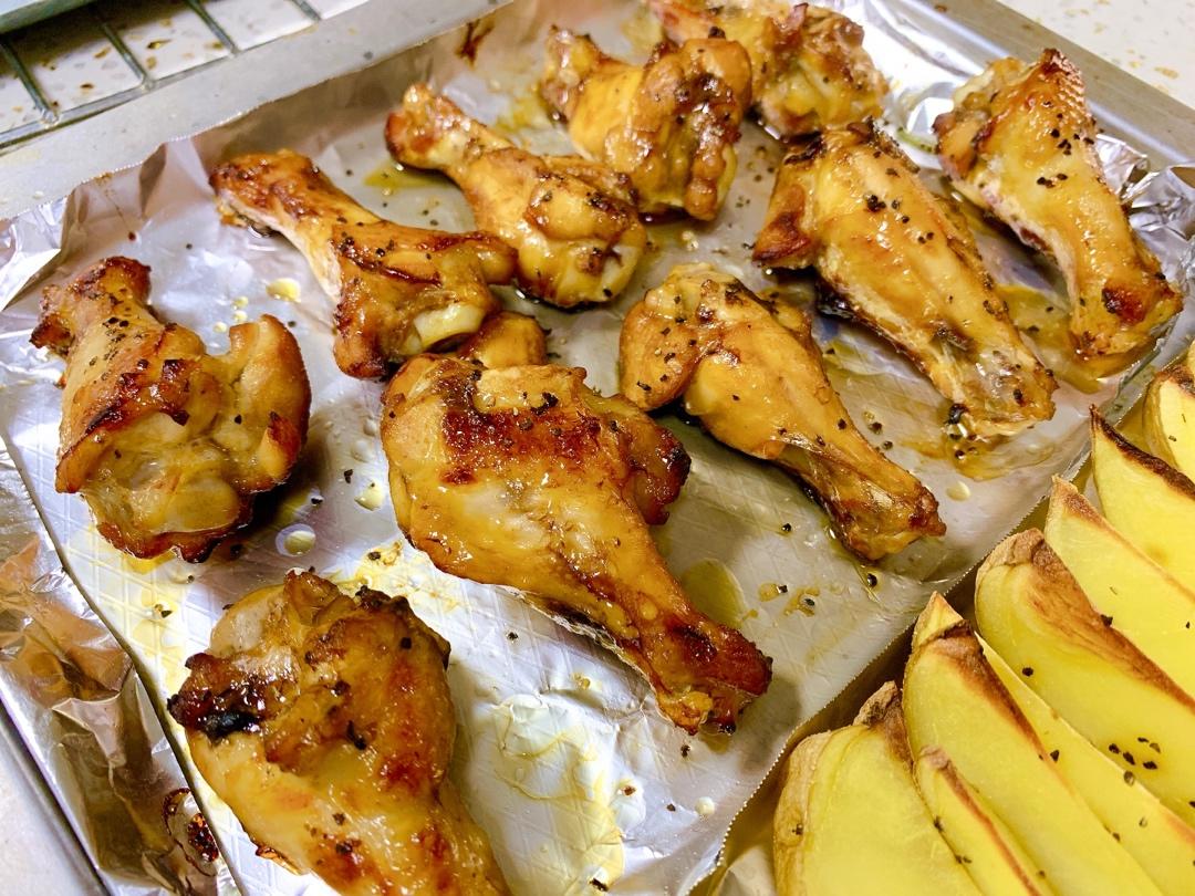 鲜嫩多汁！比烧烤摊好吃的孜然烤鸡腿