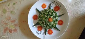 月子餐:秋葵火腿土豆泥的做法 步骤6