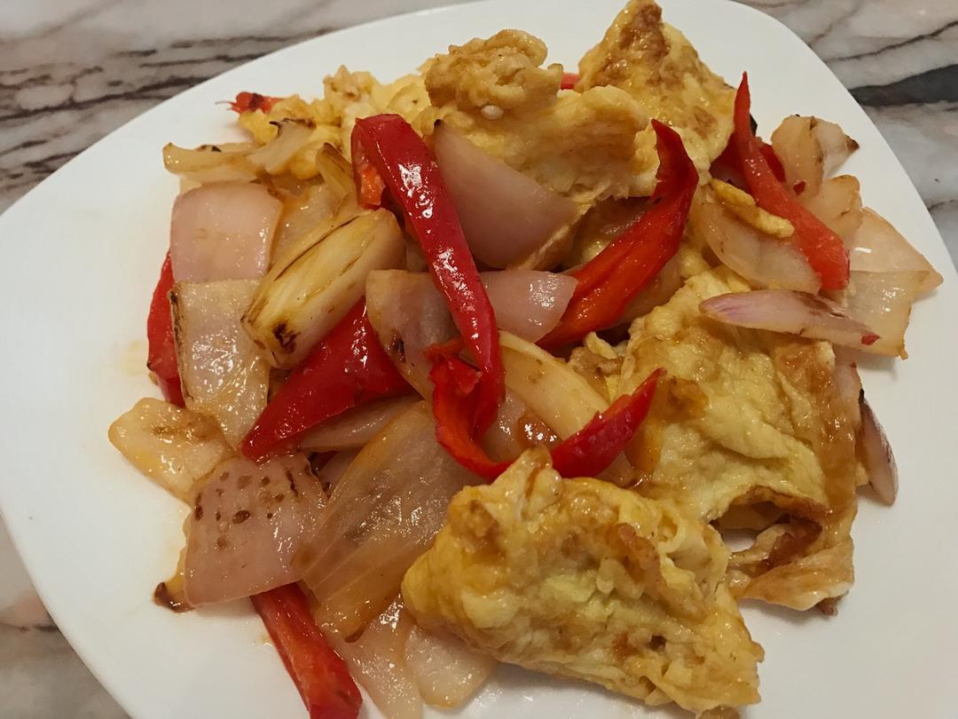 洋葱炒鸡蛋