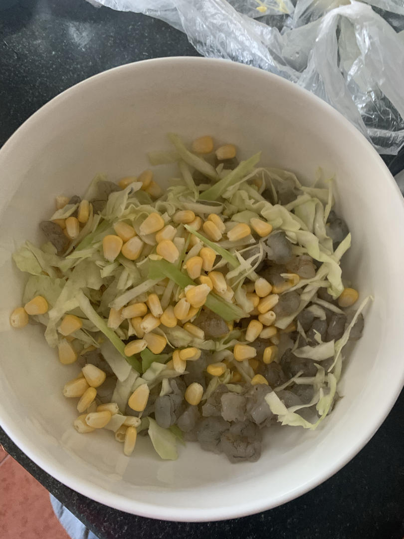 蔬菜虾饼