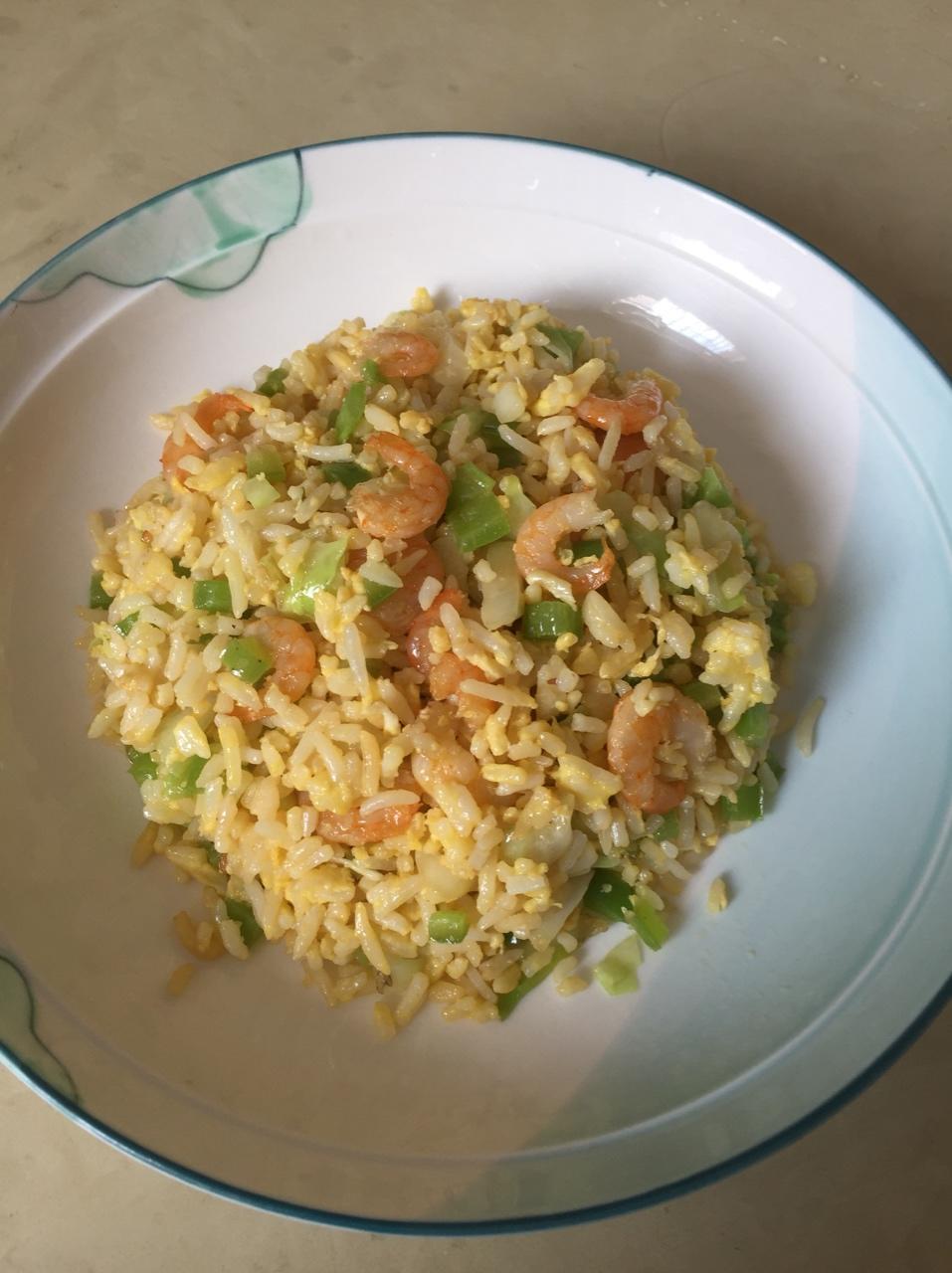 黄金虾仁炒饭