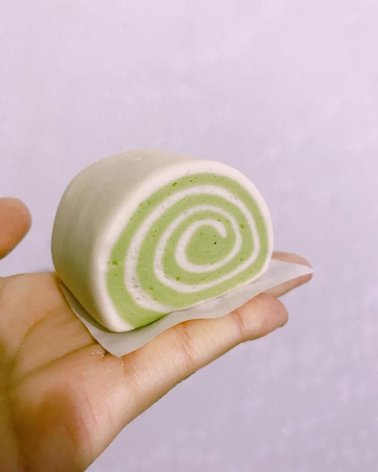 抹茶双色馒头