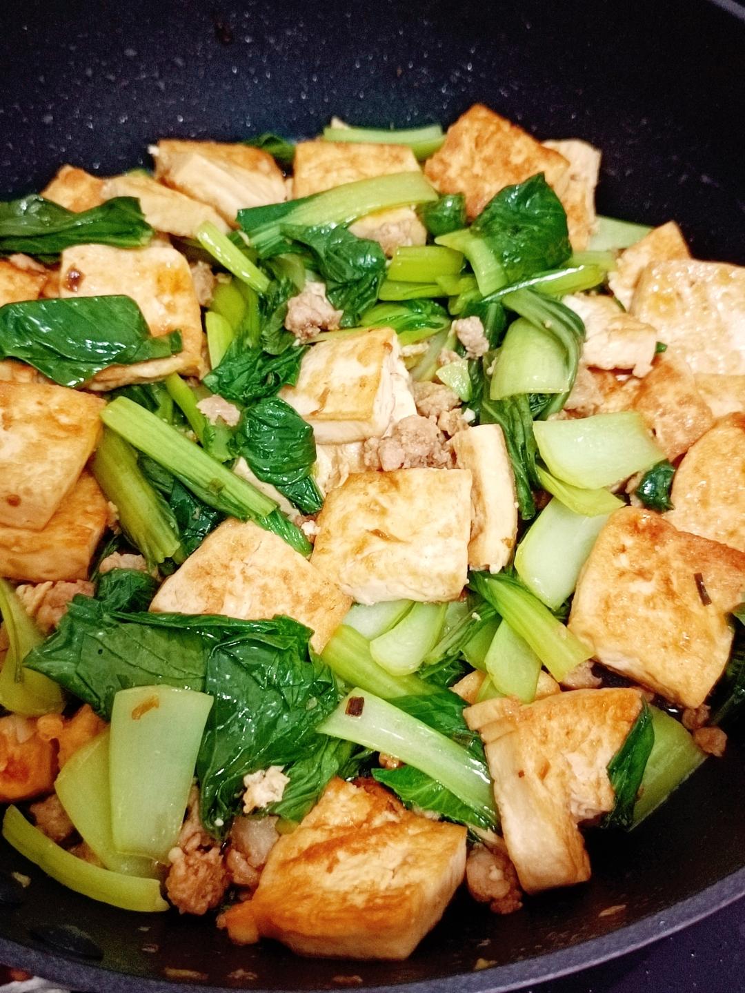 好吃的家常青菜豆腐