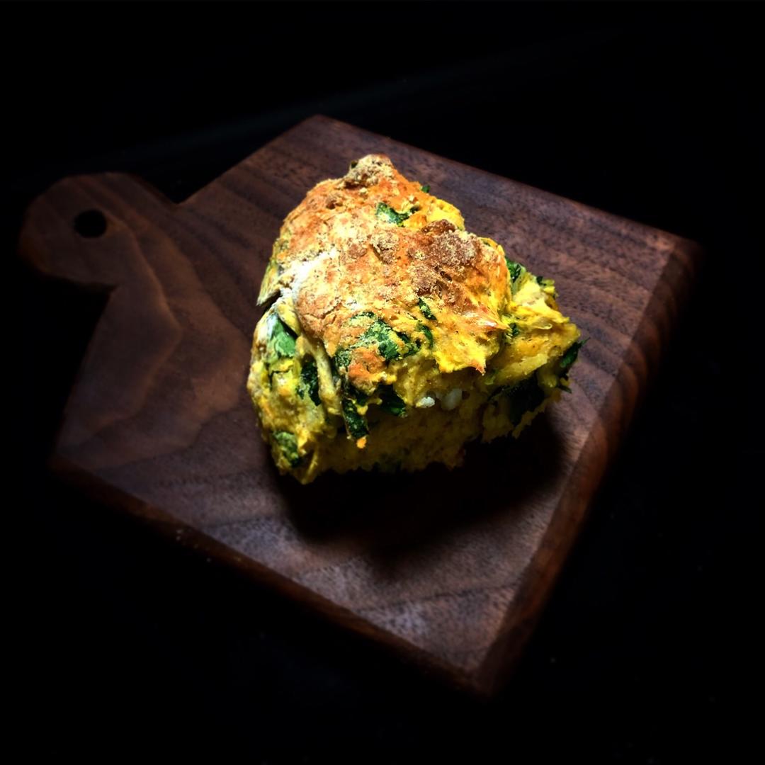 菠菜南瓜奶酪丹波面包丨健康·烘焙