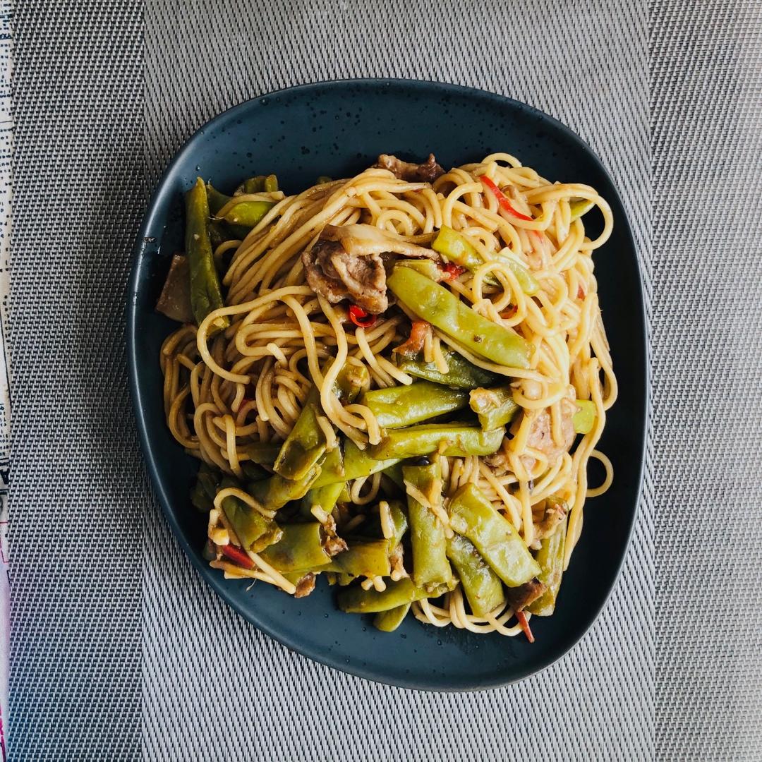 豆角焖个面